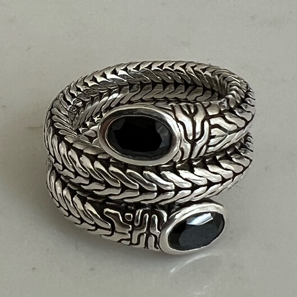 John Hardy Jewelry - John Hardy Silver and Black Chalcedony Women's Ring